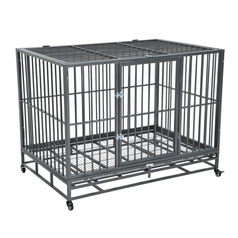 dog cage had small metallic spheres in box|PawHut Heavy Duty Dog Crate Metal Kennel and .